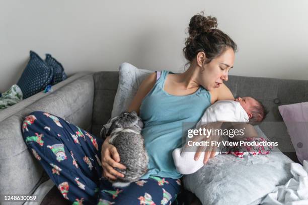 mixed race infant sleeping in her diaper - baby blanket stock pictures, royalty-free photos & images