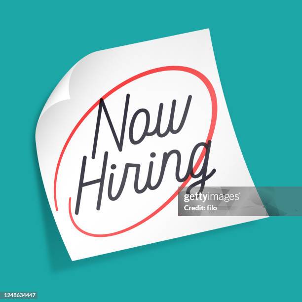 Hiring Note Icon 129 Now Hiring Graphic High Res Illustrations - Getty Images
