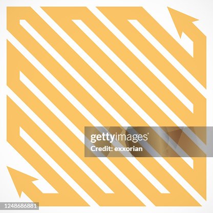 Parallel Path With Arrow Head High-Res Vector Graphic - Getty Images