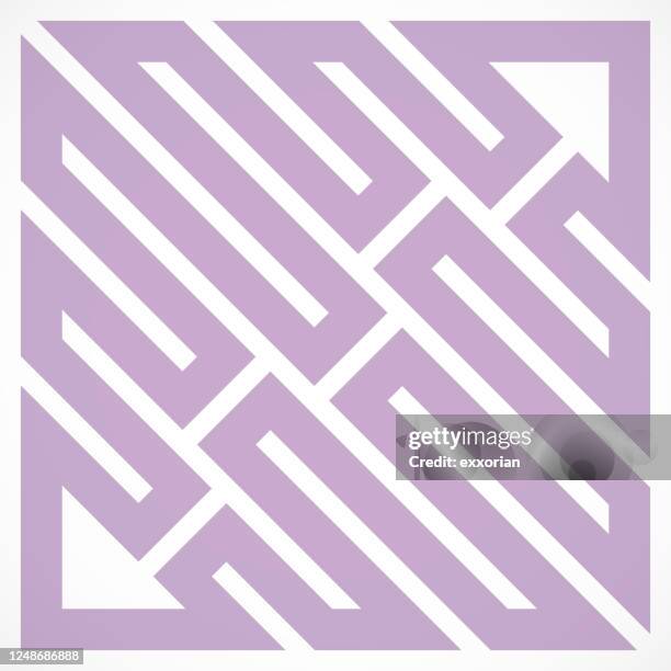 arrow maze pattern - parallel circuit stock illustrations