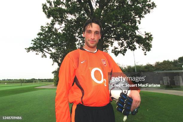 Rami Shaaban of Arsenal during a photoshoot for the Arsenal magazine at the Arsenal training ground on September 5, 2002 in St. Albans, England.