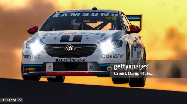 Chaz Mostert drives the Mobil 1 Appliances Online Racing Holden Commodore ZB during round 10 of the Supercars All Stars Eseries at Oran Park Racway...