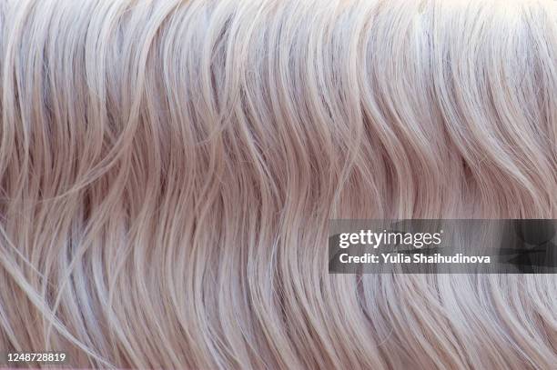 horse mane white pastel hairs close-up wallpaper texture background - hair texture stock pictures, royalty-free photos & images