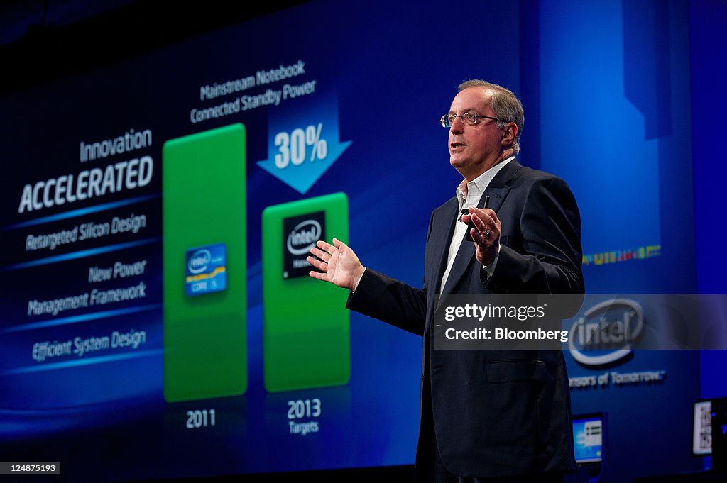 Intel Developer Forum Paul Otellini, president and chief executive officer of Intel Corp ...