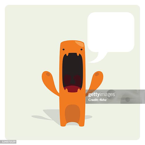 cute angry vector character annoyed and complaining - yawning stock illustrations