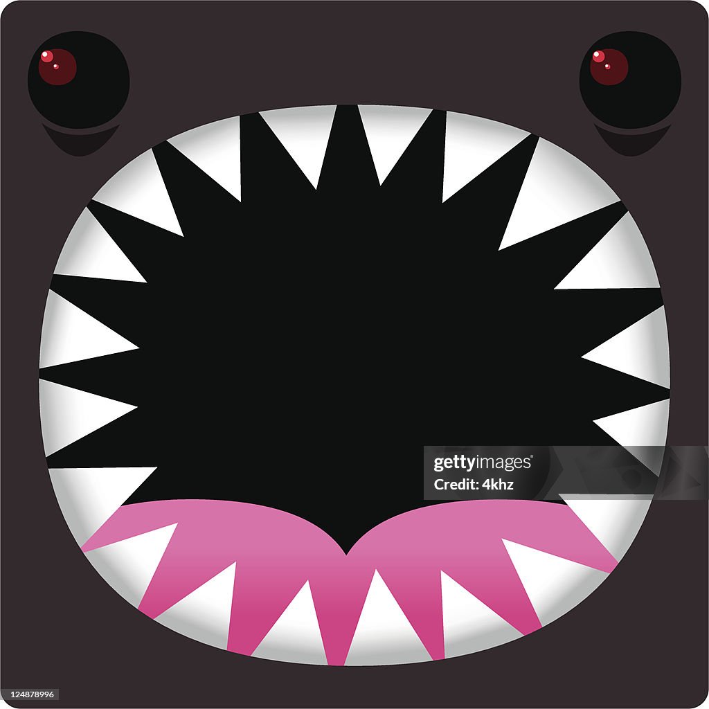 Sharp Teeth Vector