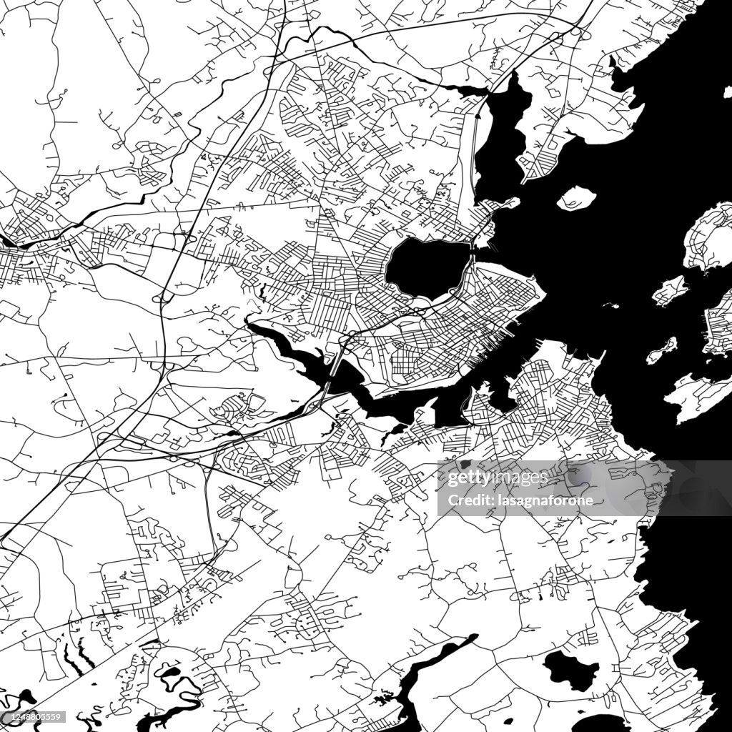 Portland Maine Vector Map