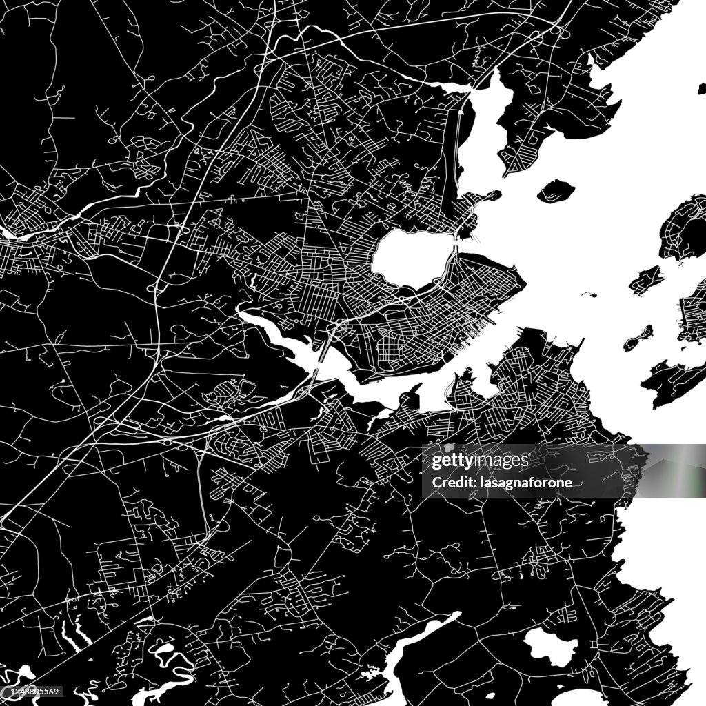 Portland Maine Vector Map