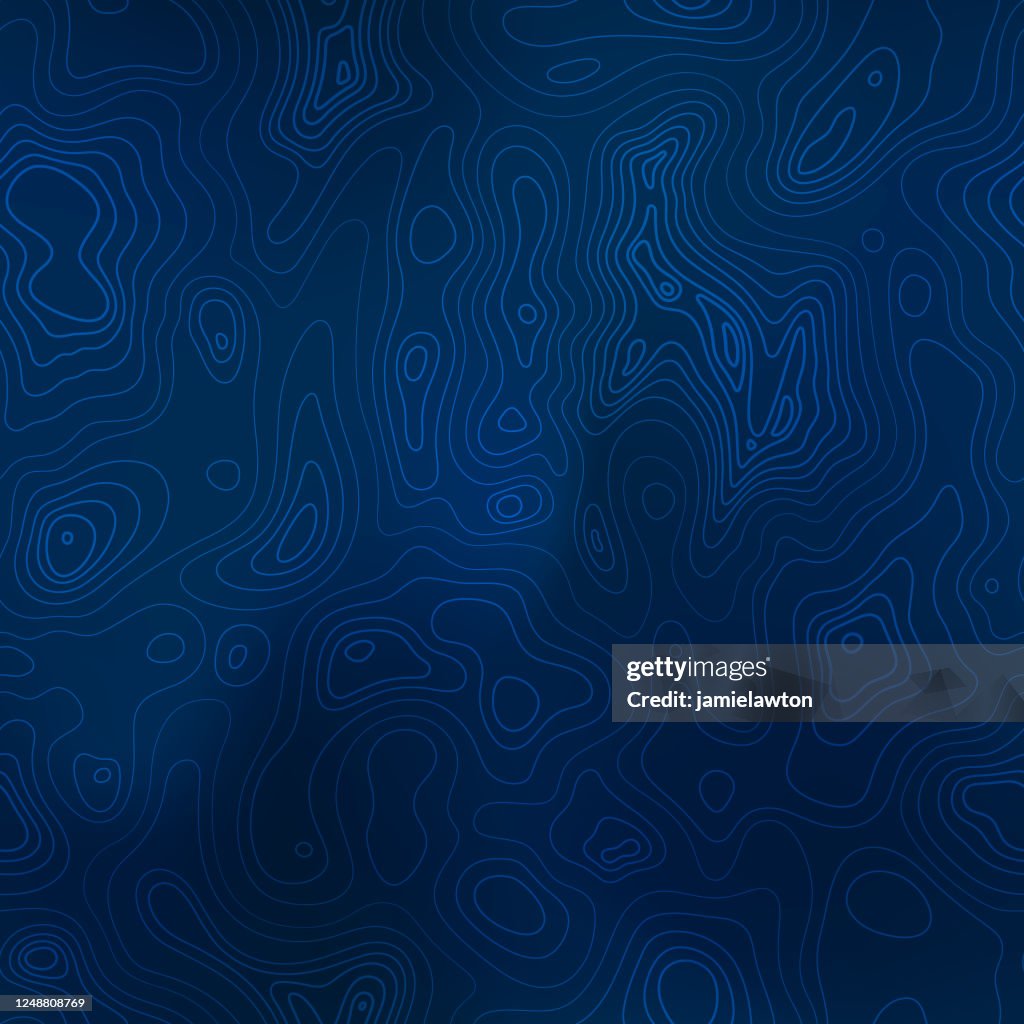 Seamless Topographic Contour Lines