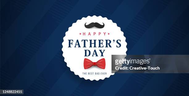 bildbanksillustrationer, clip art samt tecknat material och ikoner med fars dag banner - fathers day