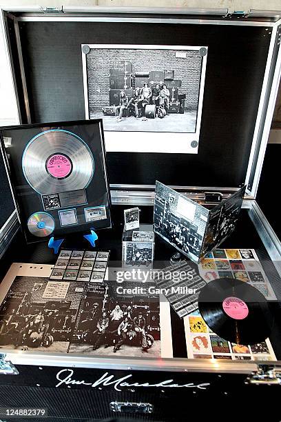 Artifacts from a photo shoot with the Allman Brothers band on display at the "Jack & Jim" Gallery, the largest exhibition of works from the estate of...