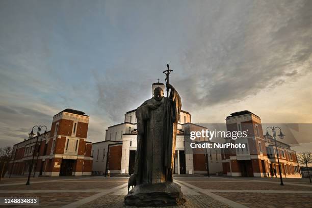 Members of the 'Enough silence - STOP the clericalization of Poland. Civic Initiative' hold a protest outside Krakow's Bishop's Palace, former...
