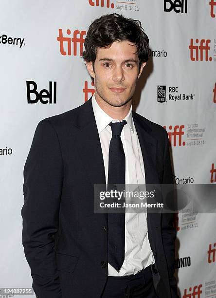 Actor Adam Brody arrives at "Damsels In Distress" Premiere at The Elgin during the 2011 Toronto International Film Festival on September 13, 2011 in...