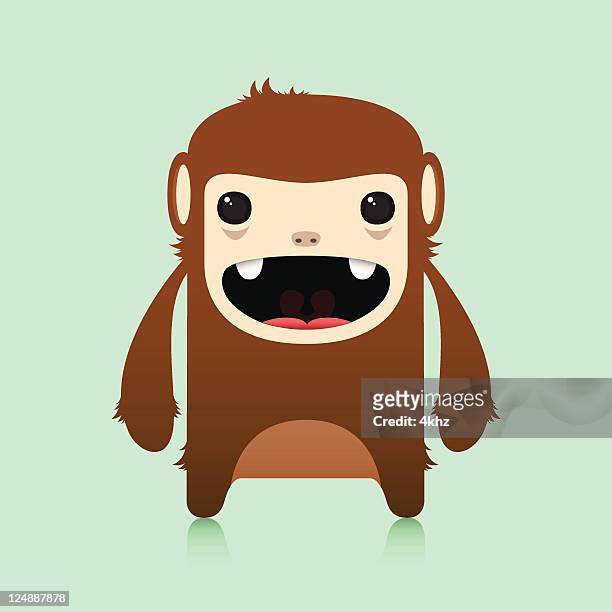 Cute Furry Vector Monkey Character High-Res Vector Graphic - Getty Images
