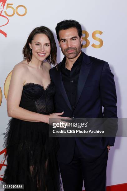 Kaitlin Riley and Jordi Vilasuso arrives at The Young and The Restless 50th Anniversary celebration.