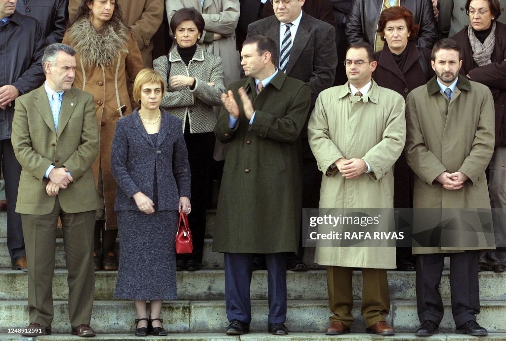 President Basque Regional Basque Government President Juan José Ibarretxe claps at the ...