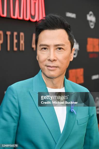 Donnie Yen at the Los Angeles premiere of "John Wick: Chapter 4" held at TCL Chinese Theatre on March 20, 2023 in Los Angeles, California.