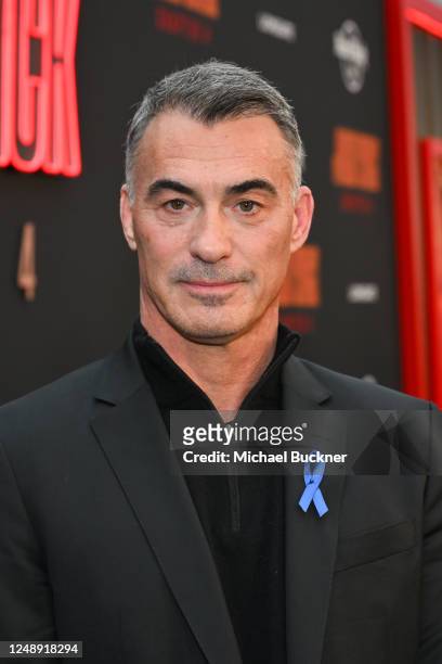 Chad Stahelski at the Los Angeles premiere of "John Wick: Chapter 4" held at TCL Chinese Theatre on March 20, 2023 in Los Angeles, California.