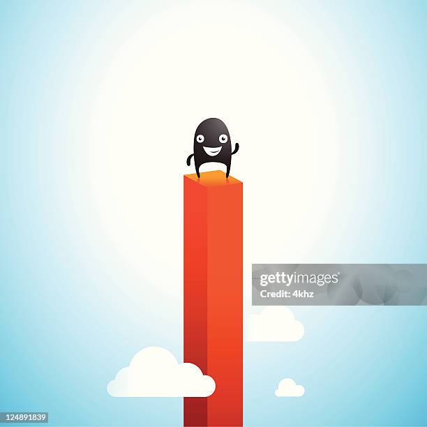 Cartoon Rising Object 104 Staring To The Sky Cartoon High Res Illustrations - Getty Images