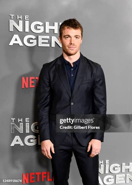 Gabriel Basso at the L.A. Special Screening of "The Night Agent" held at the Tudum Theater on March 20, 2023 in Los Angeles, California.