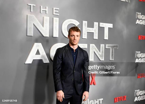Gabriel Basso at the L.A. Special Screening of "The Night Agent" held at the Tudum Theater on March 20, 2023 in Los Angeles, California.