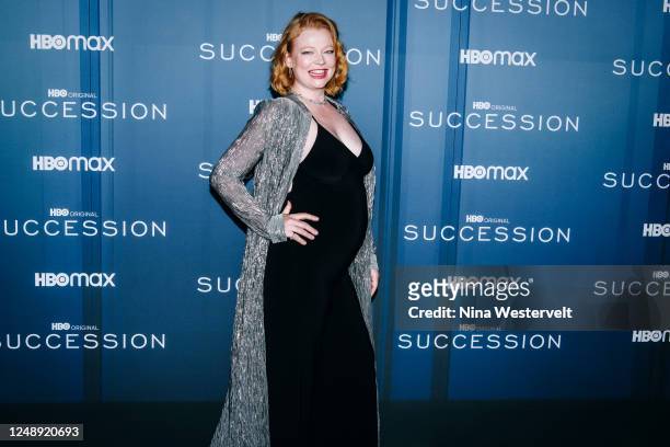 Sarah Snook at the season 4 premiere of "Succession" held at Jazz at Lincoln Center on March 20, 2023 in New York City.