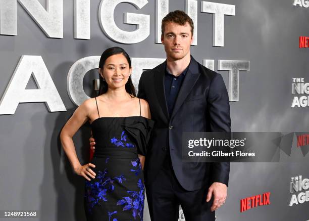 Hong Chau and Gabriel Basso at the L.A. Special Screening of "The Night Agent" held at the Tudum Theater on March 20, 2023 in Los Angeles, California.
