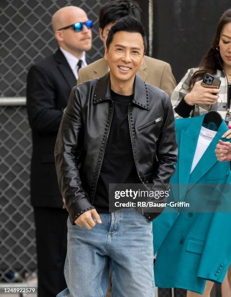 Donnie Yen is seen at "Jimmy Kimmel Live" on March 20, 2023 in Los Angeles, California.