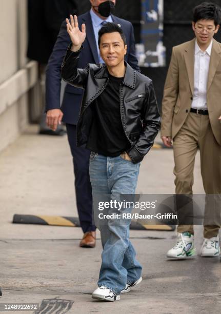 Donnie Yen is seen at "Jimmy Kimmel Live" on March 20, 2023 in Los Angeles, California.