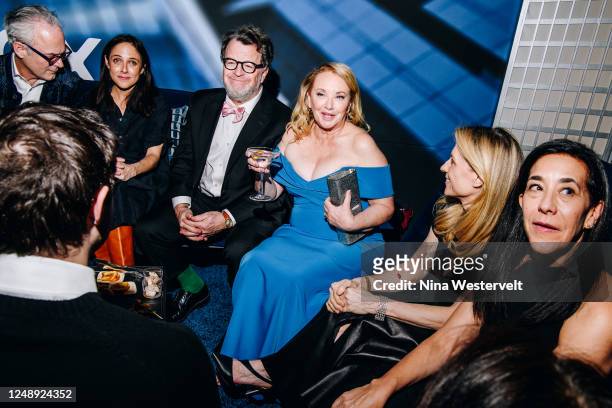 Kenneth Lonergan and J. Smith-Cameron at the season 4 premiere of "Succession" held at Jazz at Lincoln Center on March 20, 2023 in New York City.
