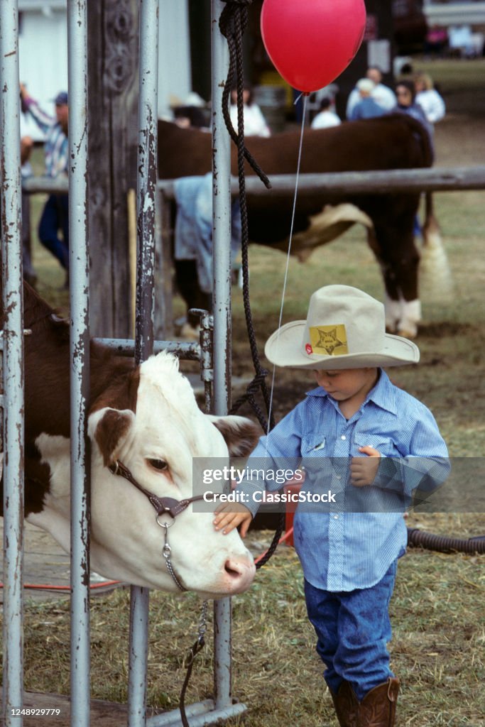 1990s Curious Young Boy