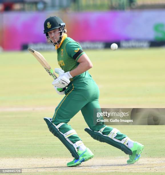 David Miller of the Proteas during the 3rd Betway ODI match between South Africa and West Indies at JB Marks Oval on March 21, 2023 in Potchefstroom,...