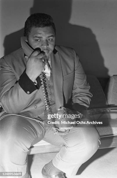 American preacher and singer Solomon Burke , circa 1969.