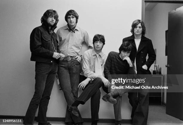 American rock band The Box Tops in New York City, 18th December 1968. From left to right they are keyboard player Rick Allen, drummer Thomas Boggs,...