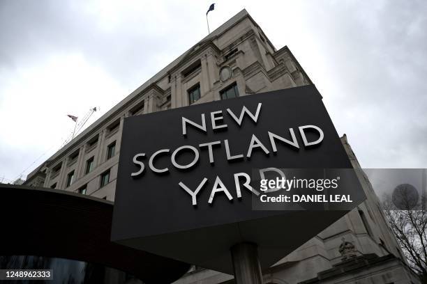 New Scotland Yard, the headquarters of the Metropolitan Police Service , is pictured in central London on March 21 following the release of the...