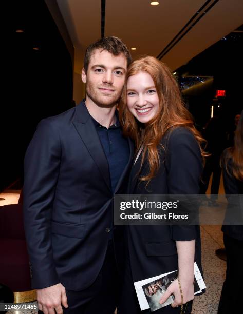 Gabriel Basso and Annalise Basso at the L.A. Special Screening of "The Night Agent" held at the Tudum Theater on March 20, 2023 in Los Angeles,...