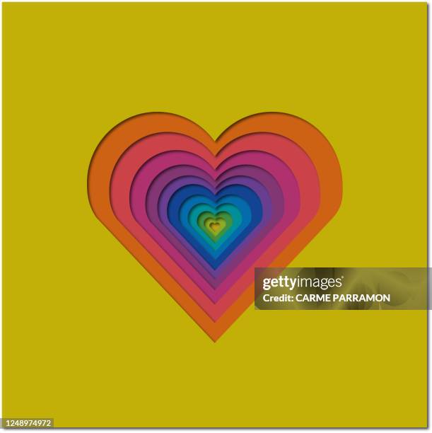 drawing pattern with heart - fuchsia flower stock illustrations