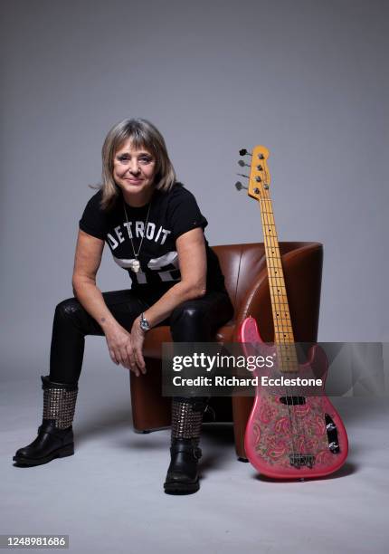 Suzi Quatro, American rock singer, bass guitarist, and actress, United Kingdom, 2016.