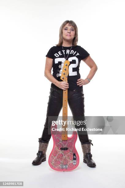 Suzi Quatro, American rock singer, bass guitarist, and actress, United Kingdom, 2016.