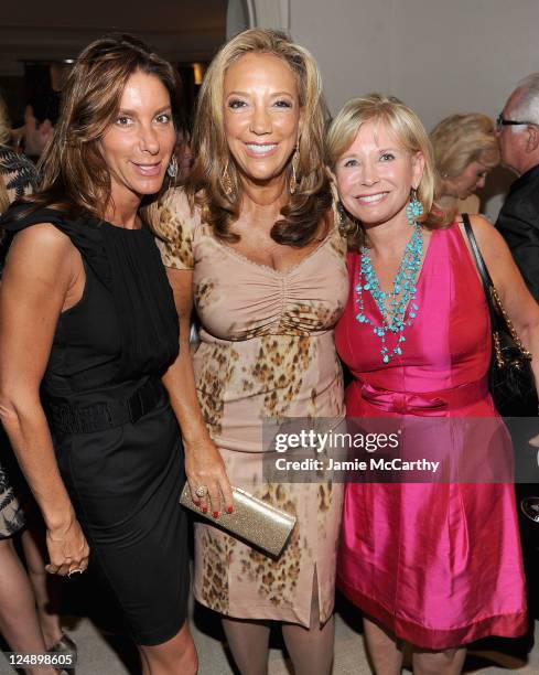 Dori Cooperman, Denise Rich and Sharon Bush attend The Angel Ball Launch Party at Private Residence on September 13, 2011 in New York City.