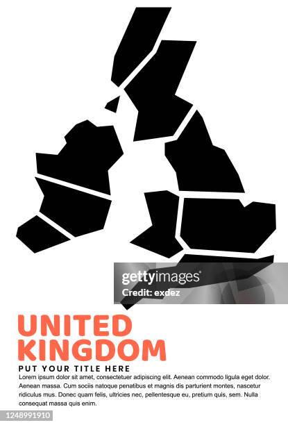 united kingdom map on cover design - british royalty vector stock illustrations