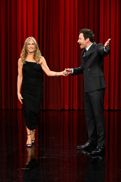 NY: NBC's "Tonight Show Starring Jimmy Fallon" with guests Jennifer Aniston, Sarah Snook, Comedian Preacher Lawson