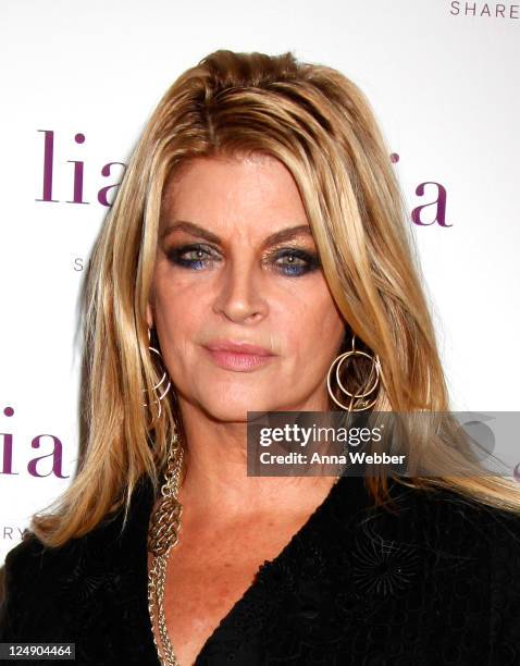 Actress Kirstie Alley attends lia sophia celebrates "Social Fashion" and debuts "boudika" Red Carpet Collection at Empire Hotel on September 12, 2011...