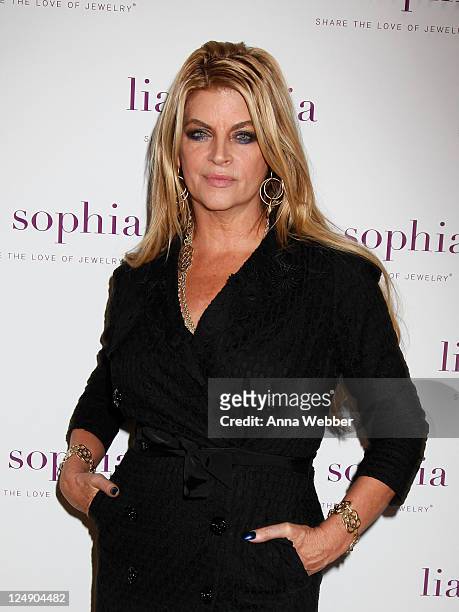 Actress Kirstie Alley attends lia sophia celebrates "Social Fashion" and debuts "boudika" Red Carpet Collection at Empire Hotel on September 12, 2011...