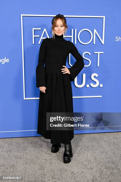 Olivia Wilde at the Fashion Trust U.S. Awards held at Goya Studios on March 21, 2023 in Los Angeles, California.