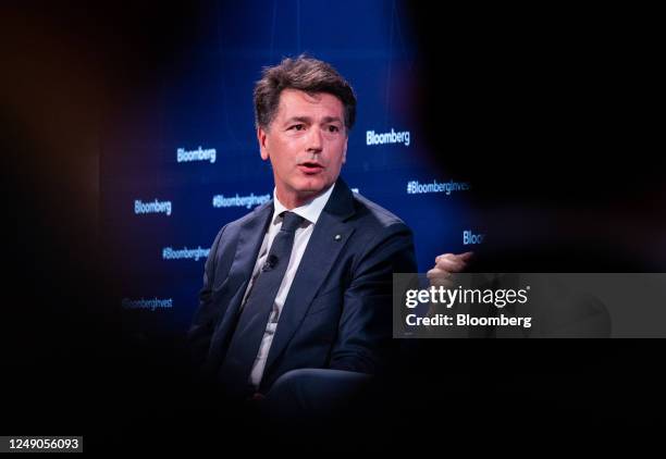 Davide Serra, chief executive officer Algebris Investments Ltd., speaks at the Bloomberg Invest: Strategies For Wealth Creation conference in London,...