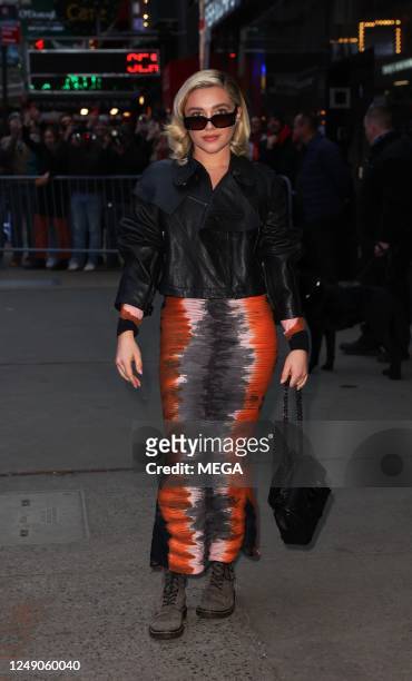Florence Pugh is seen at 'Good Morning America' on March 22, 2023 in New York, New York.