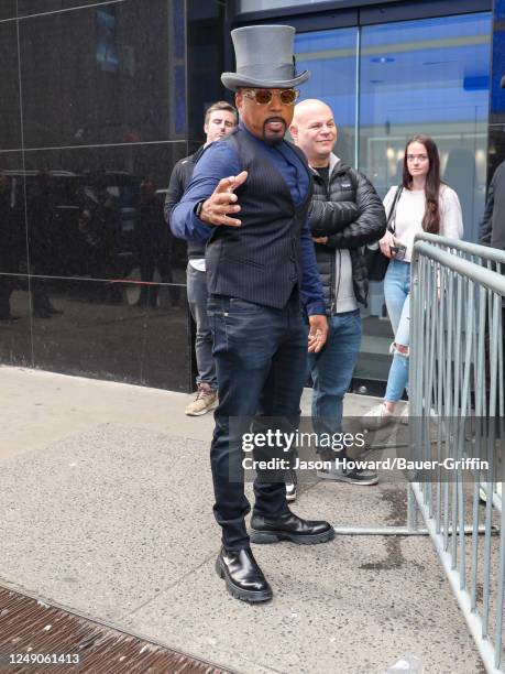 Daymond John is seen arriving at 'Good Morning America' on March 22, 2023 in New York City.