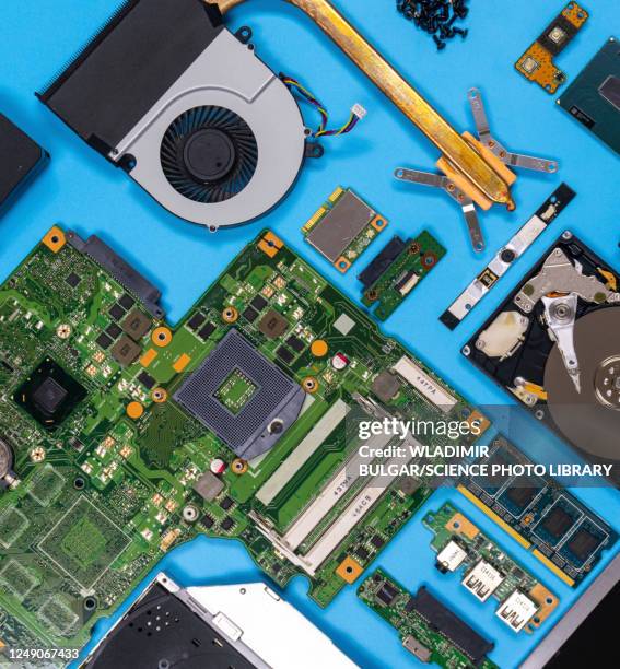 Computer Components Top View Computer Motherboard Top View Photos and Premium High Res Pictures ...