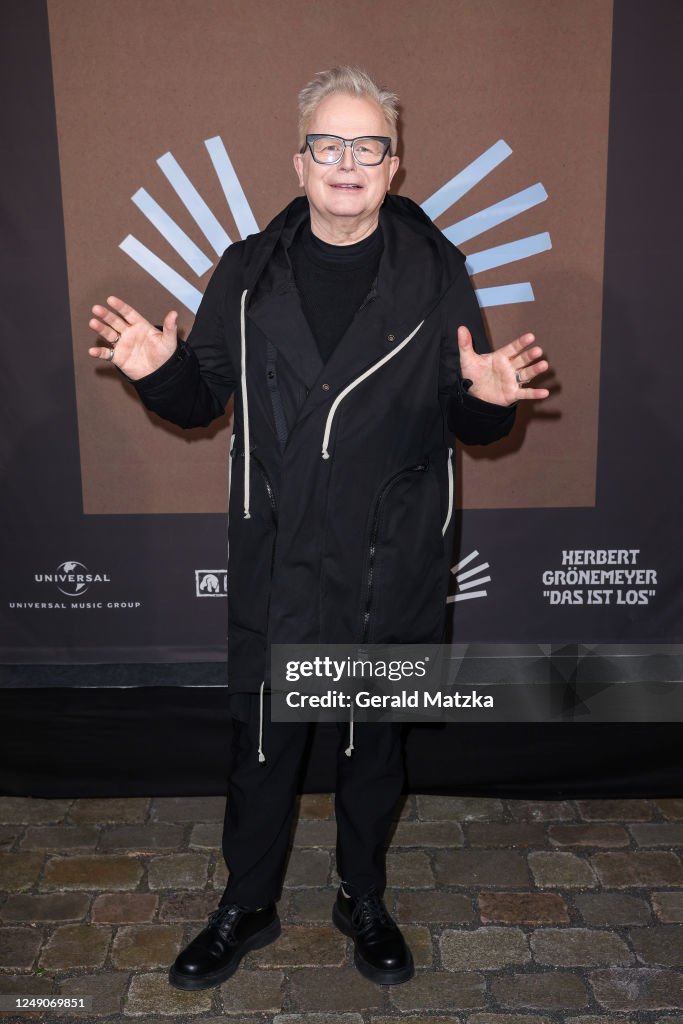 Herbert Groenemeyer Releases His New Album "Das ist los" In Berlin